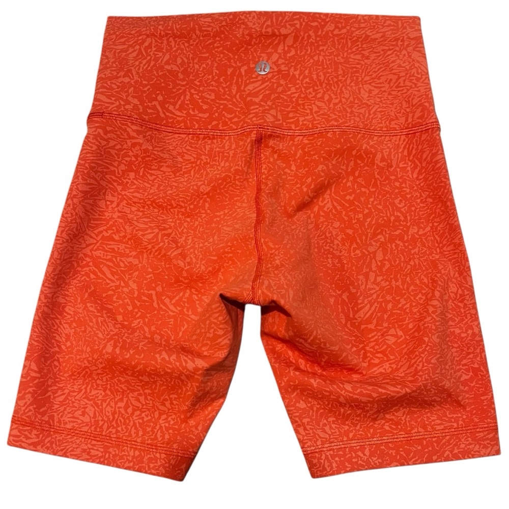Lululemon athletica Wunder Train 8” High Rise Short Coral Athletic Shorts EUC 6 - Picture 3 of 6